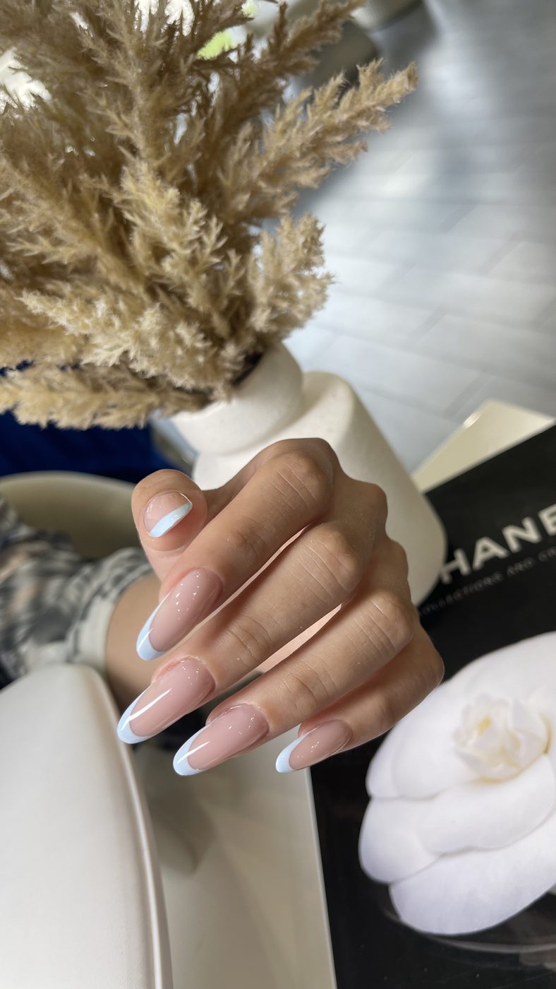 Elegant Russian manicure at LUV Beauty Club Miami